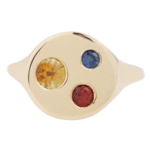 14k Balloon Signet Ring