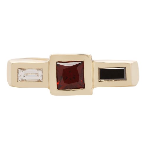 14k Noir Steppe Ring