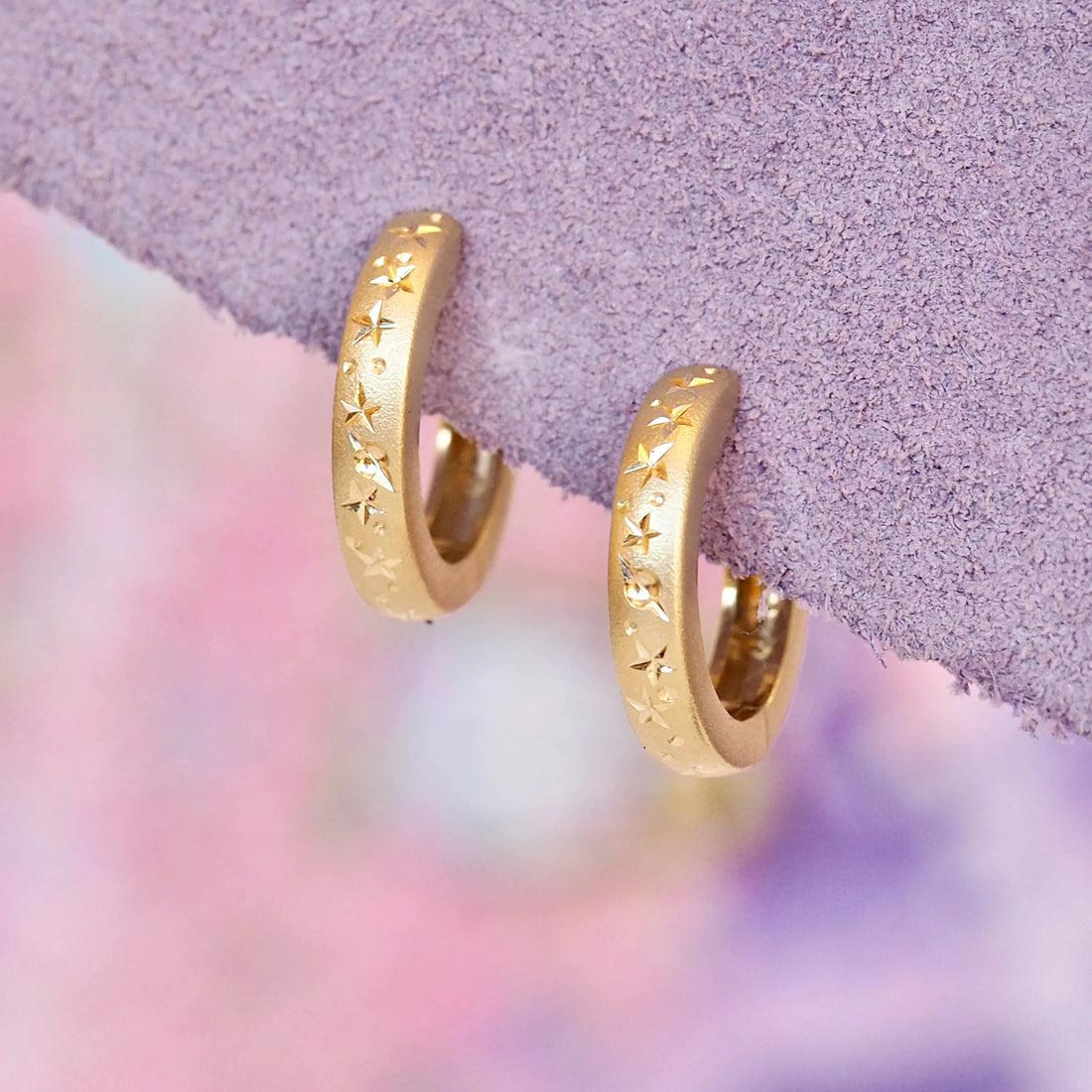 14k XL Slim Celestial Huggies