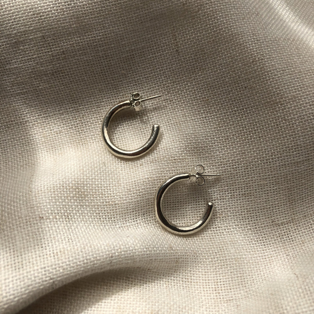 Silver Hoops