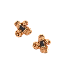 14k Idun Black Diamond Studs