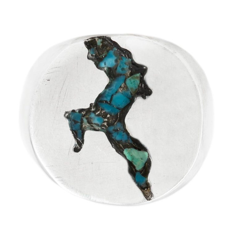 Yosemite Valley Circle Signet + Turquoise