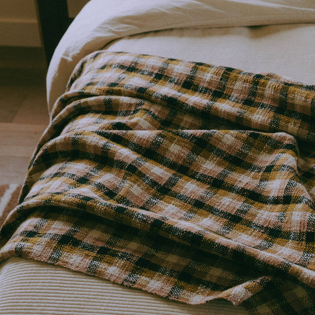 Adela: Honey Peach Plaid / Standard