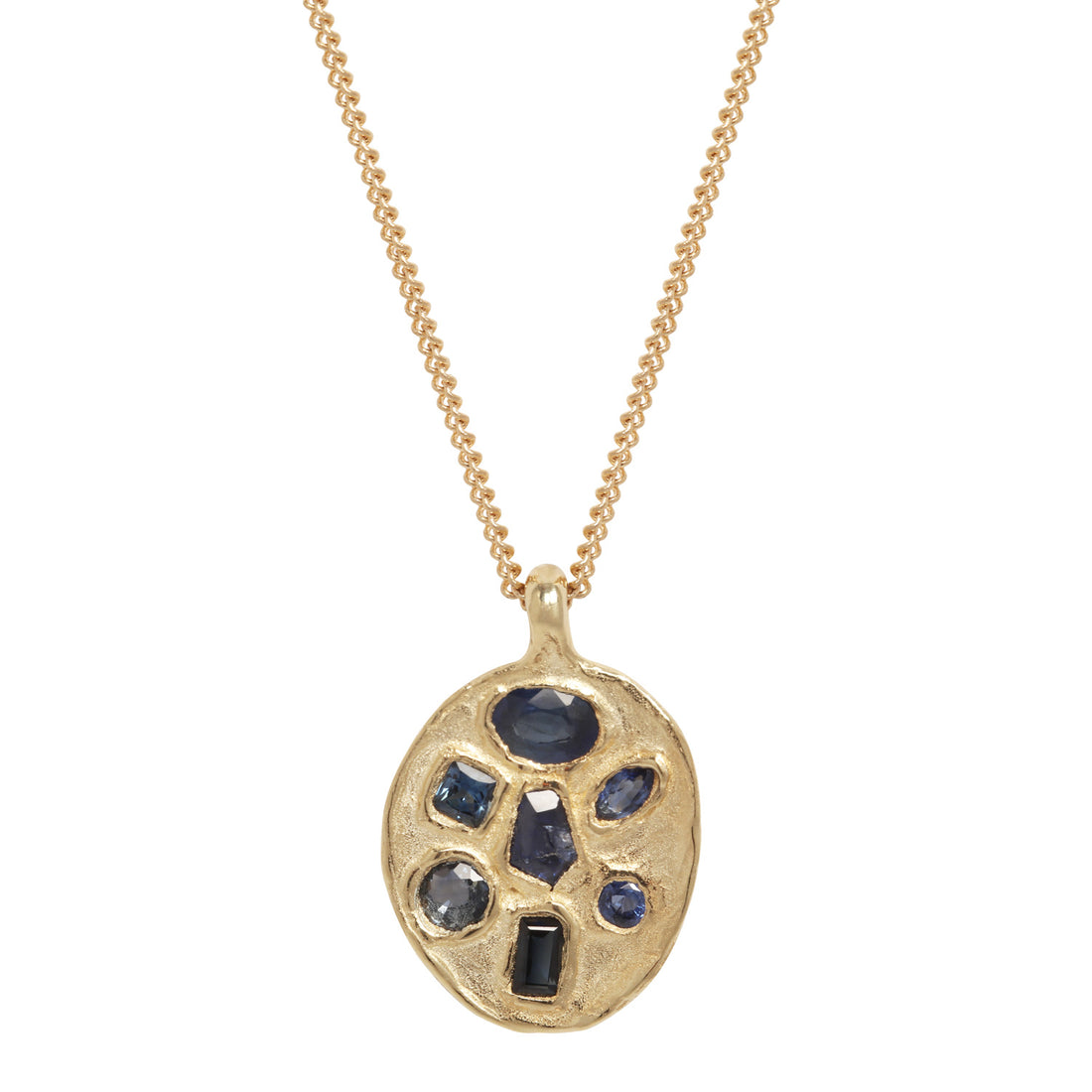 14k Symplegama Sapphire Pendant