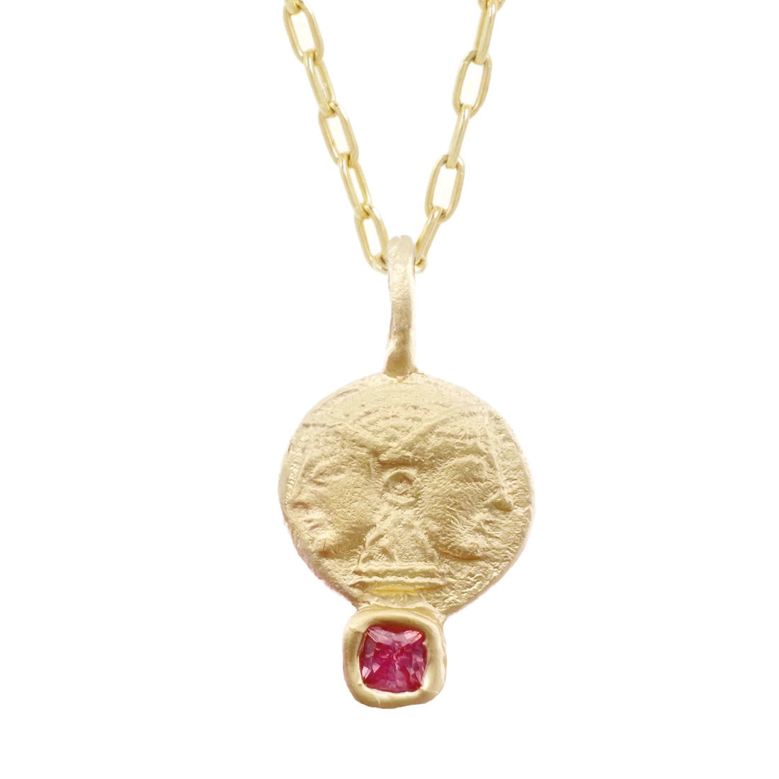 14k Archaic Coin Necklace