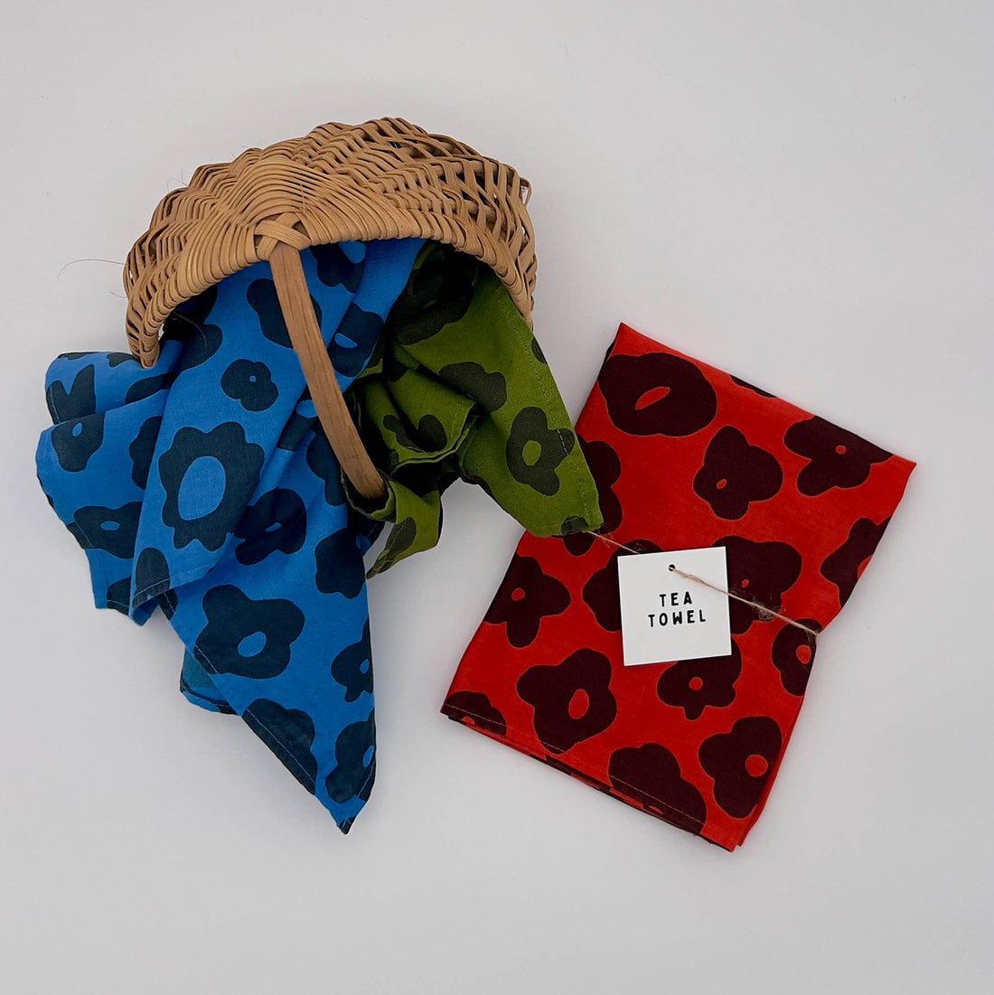 Tea Towel - Celeste - Faded Black - Clove