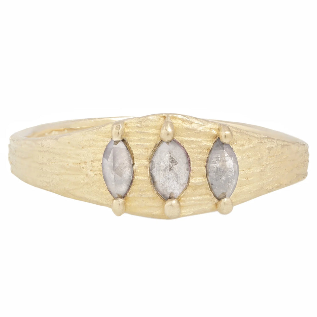 14k Linen Ring