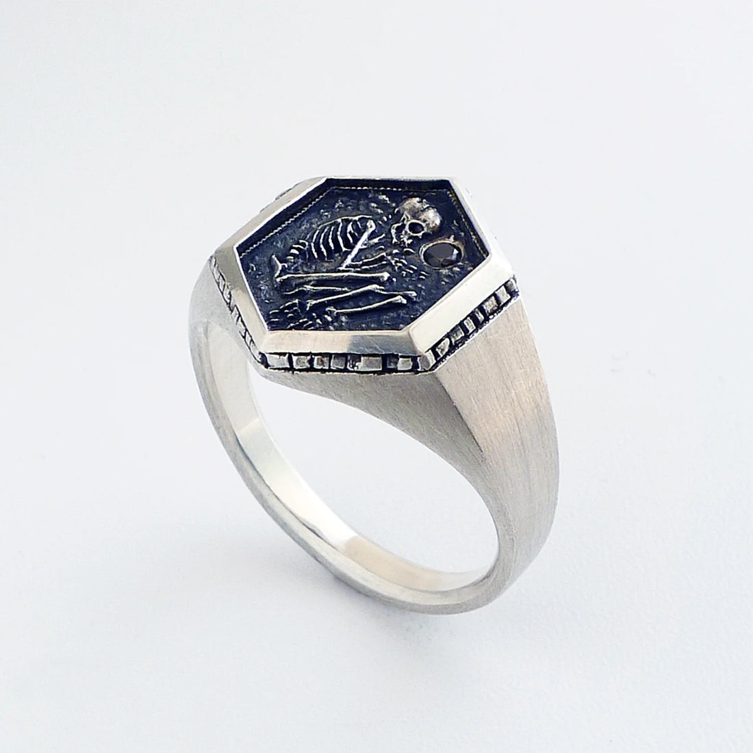 Silver Shallow Grave Ring
