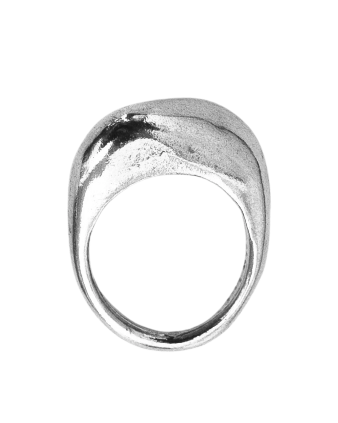 Silver Glenr Dome Ring- square