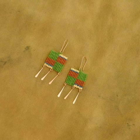 Rosa Earring- in Green