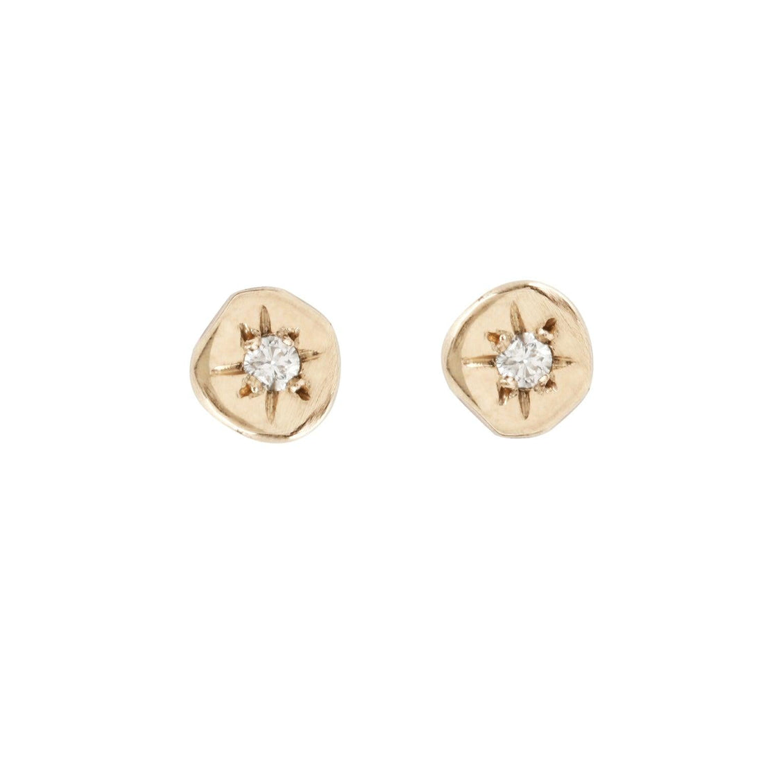 Alula Studs - 14k - erin cuff jewelry