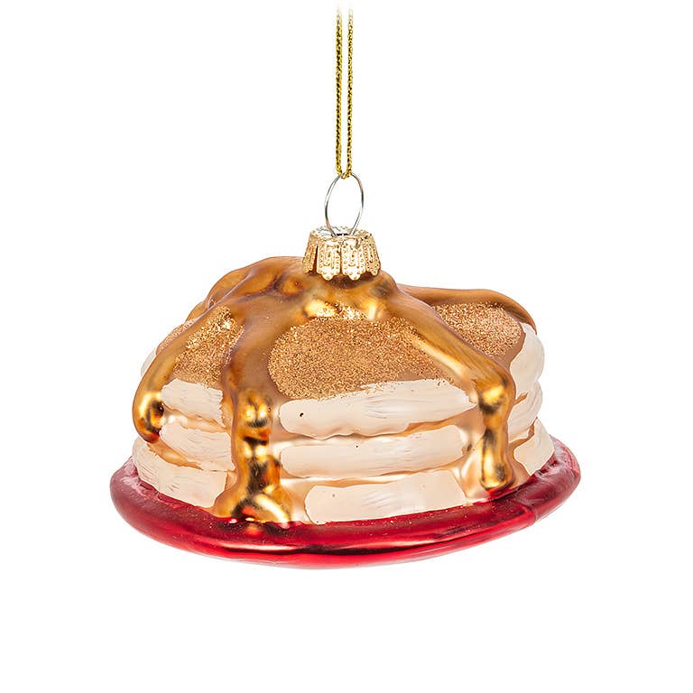 Pancake Stack Ornament-3"L
