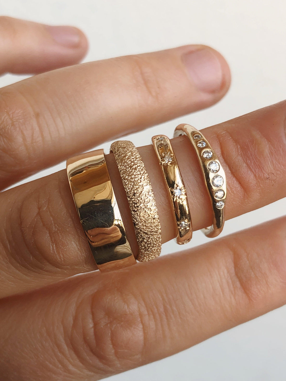 Coyote Band - Sand Texture - erin cuff jewelry