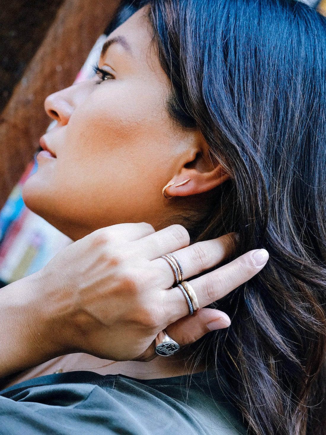 Spine Studs 14k - erin cuff jewelry