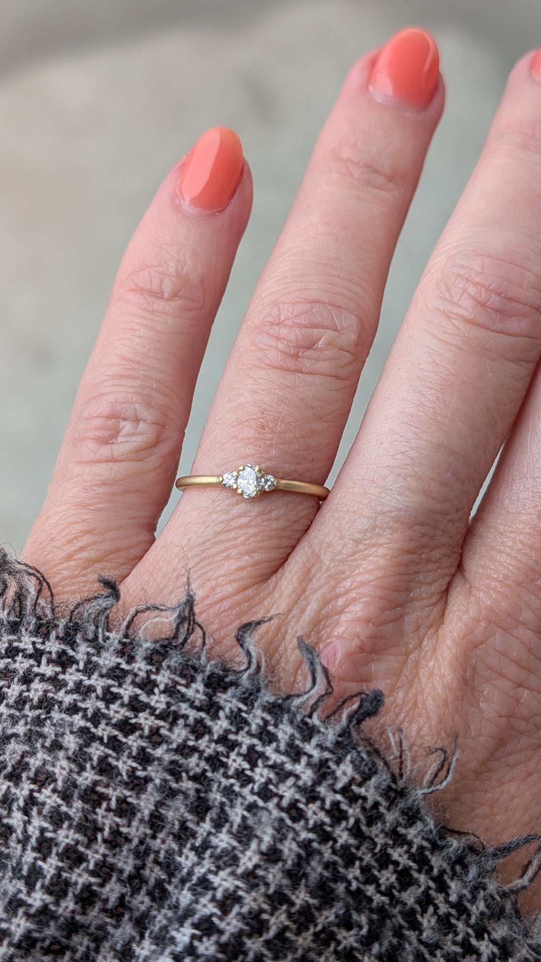 Petite Oval Trio Ring