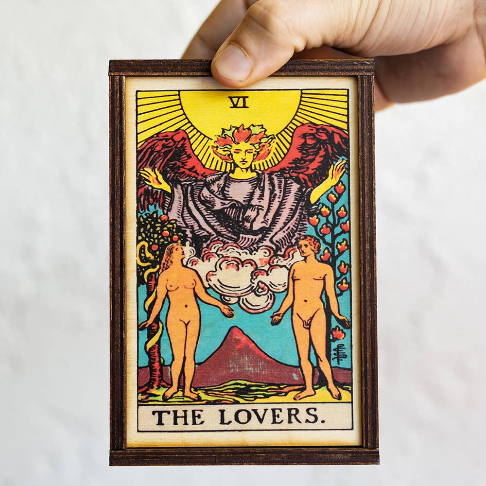 Tarot - 6 - The Lovers Full Color Stash Box: 4"x6"