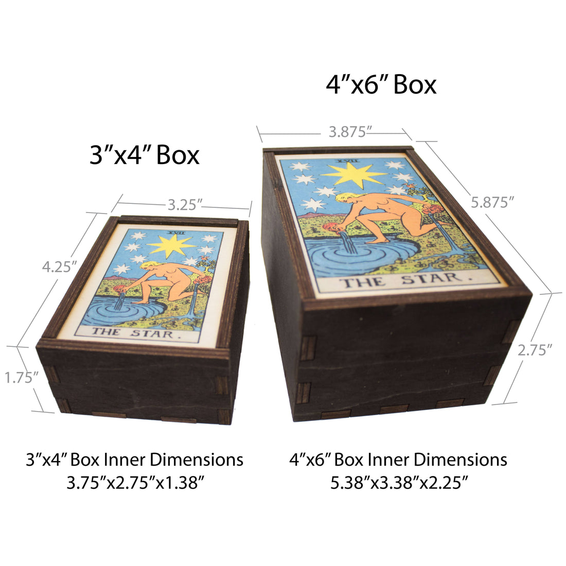 Tarot - 17 - The Star Full Color Stash Box: 4"x6"