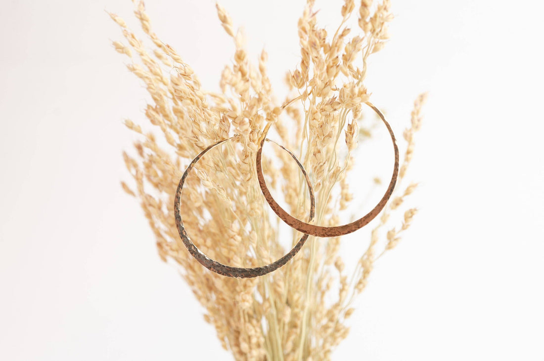 14k Gold Filled Hoops -  Medium