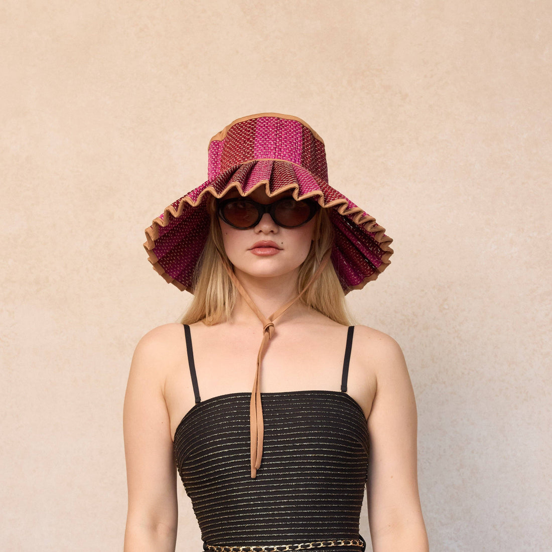 Love Heart | Caramel | Island Capri Hat: Large