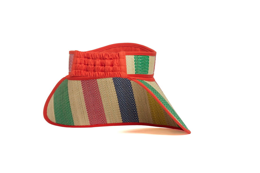 Sun Bathe | Tangerine Sunshine Sun Visor: Large