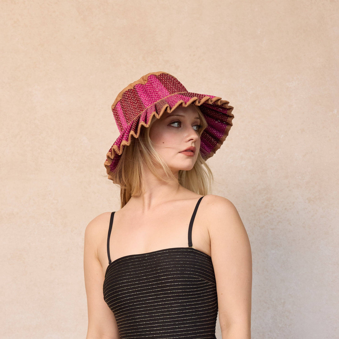 Love Heart | Caramel | Island Capri Hat: Large