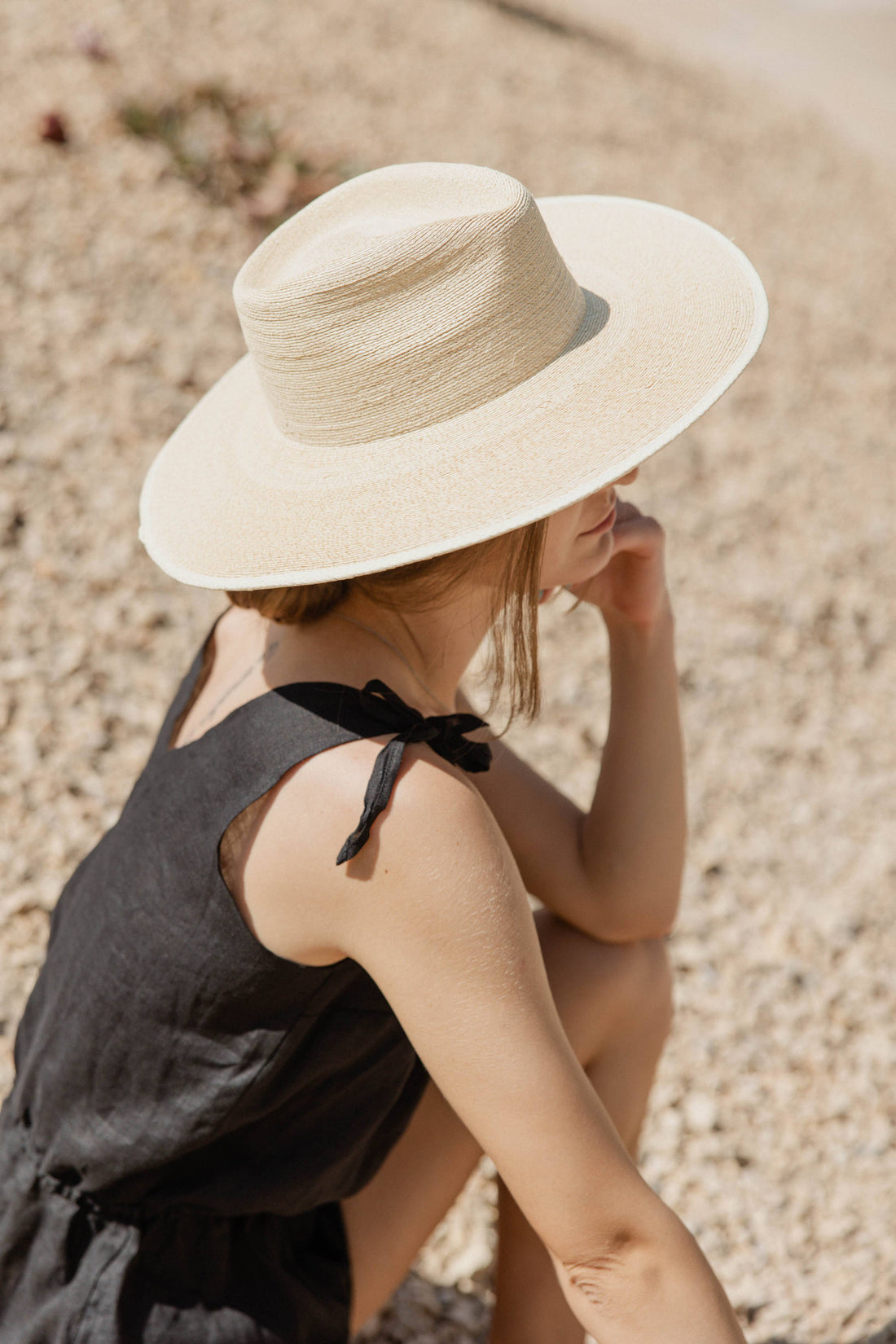 The Sunbleached Fine Palm Rancher Hat: Large