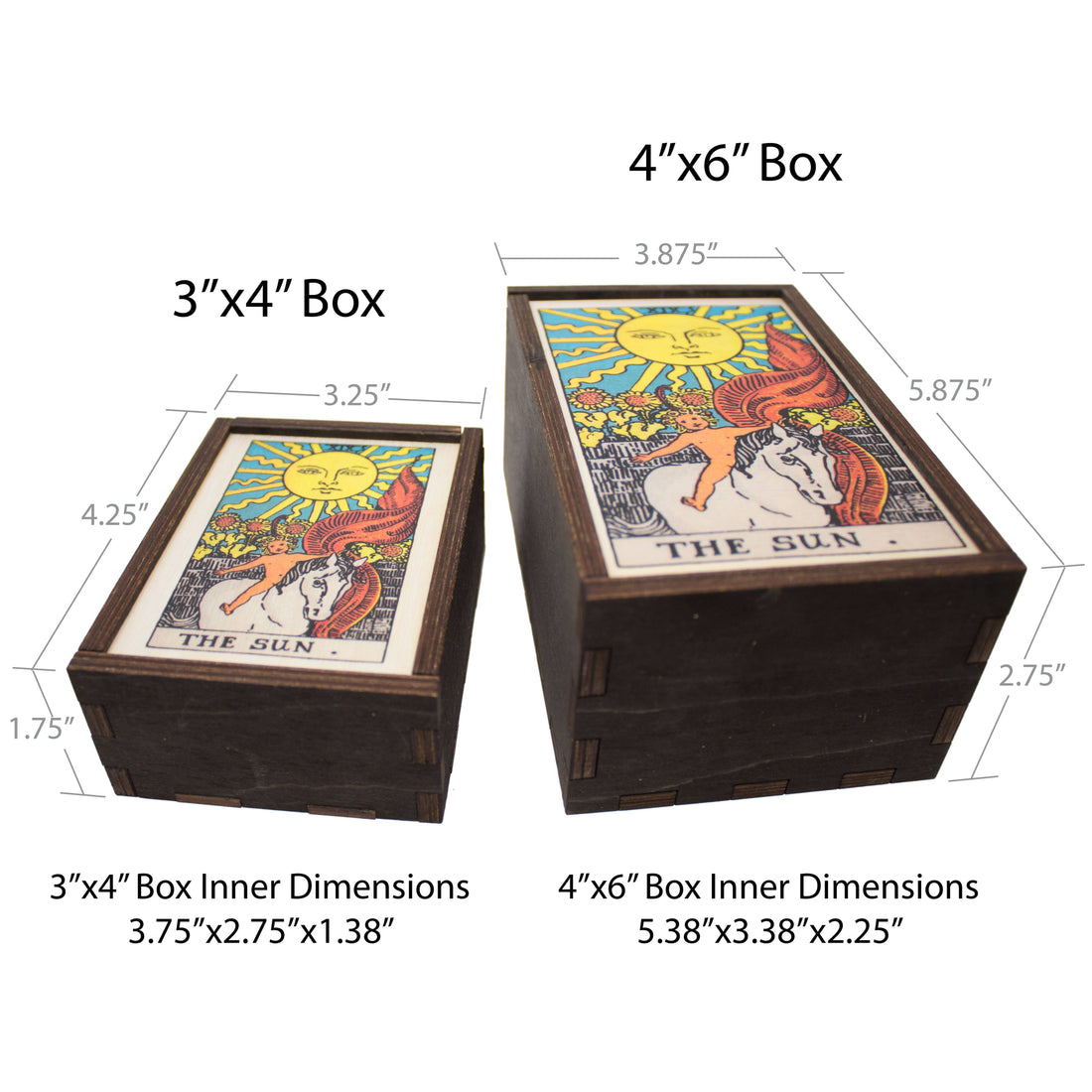 Tarot - 19 - The Sun Full Color Stash Box: 4"x6"
