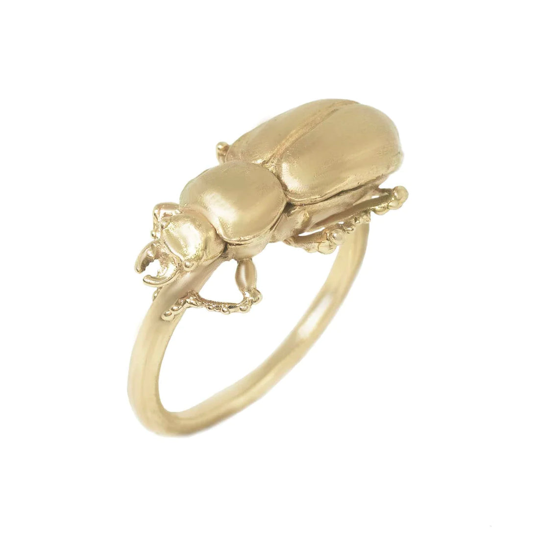 14k Pinacate Beetle Ring
