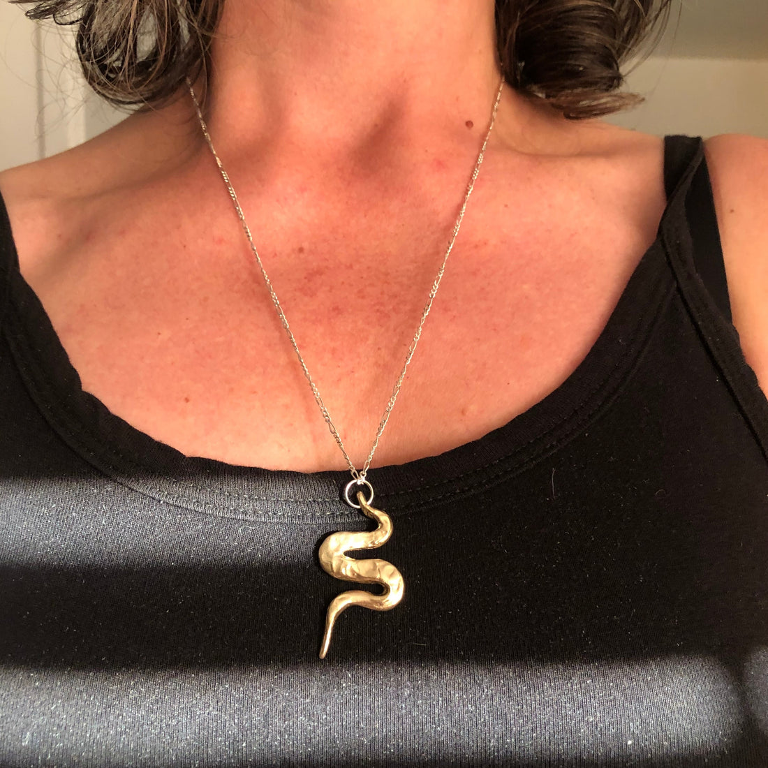 Bronze Serpent Necklace