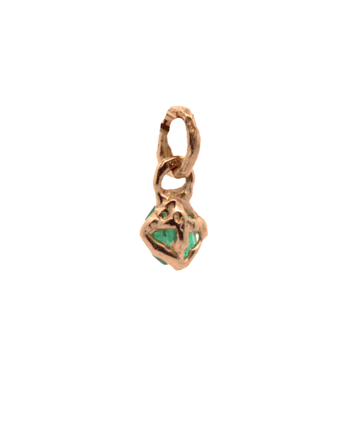 14k Little Emerald Charm