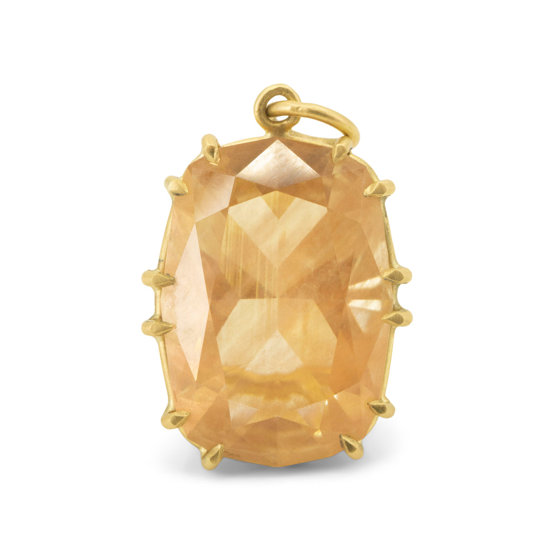 Large Sunstone Basket Pendant 10.71CT -  One of a Kind