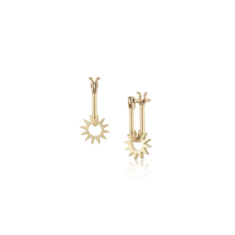 14k Huggie Latch Earring