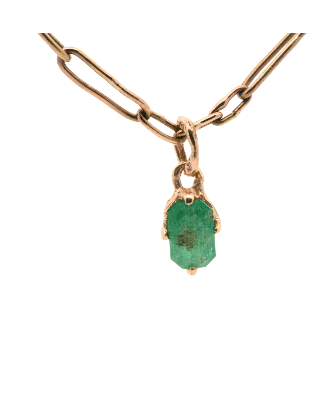 14k Peekaboo Charm - Emerald