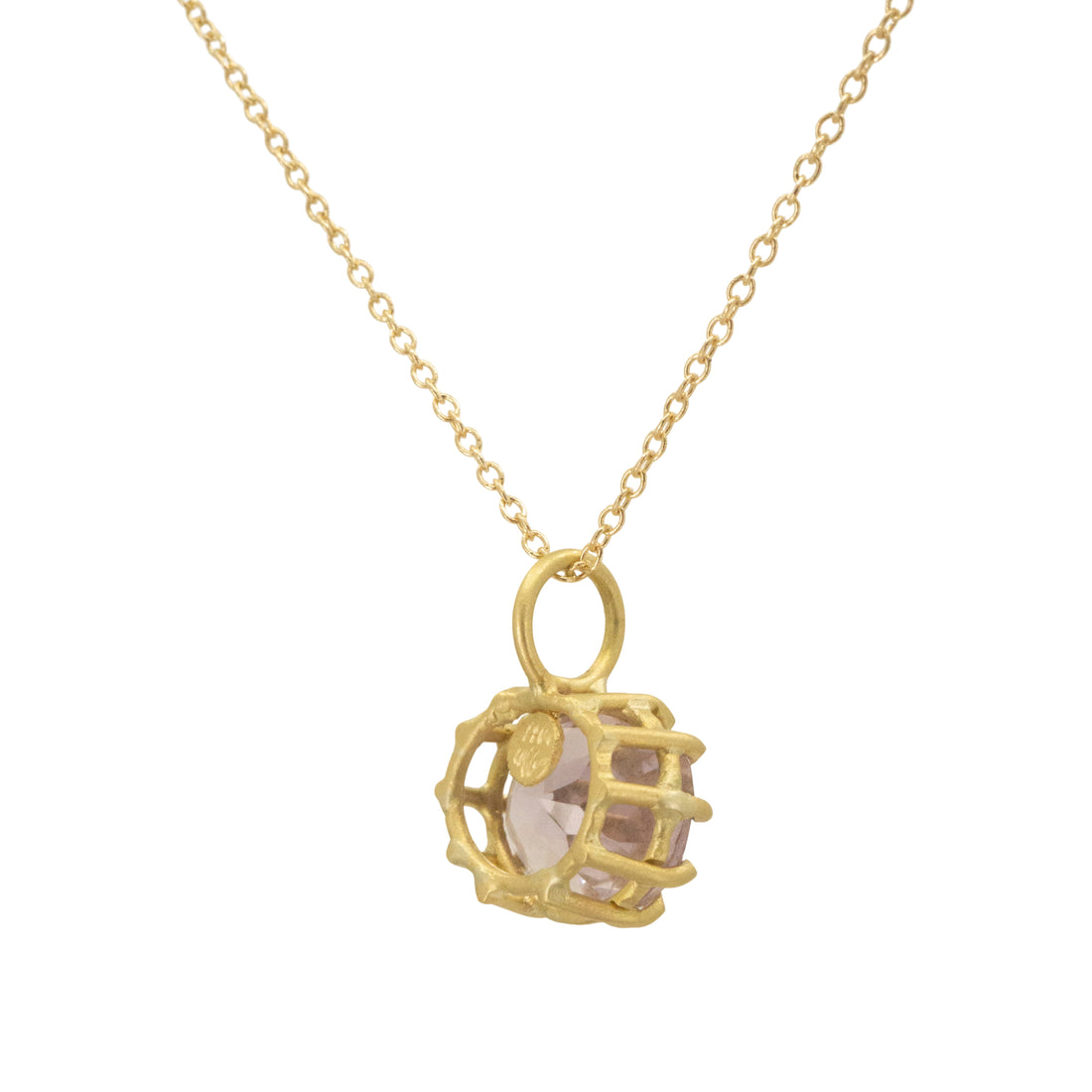 Amethyst Basket Pendant  - One of a Kind