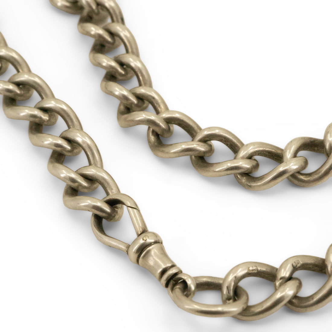 Antique Victorian Chain Necklace with Dog Clip