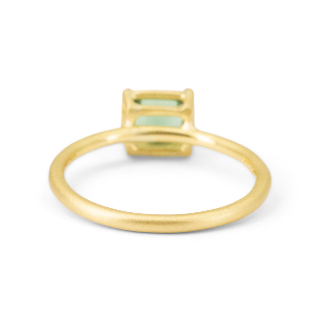 Teal Tourmaline Basket Ring - One of a Kind