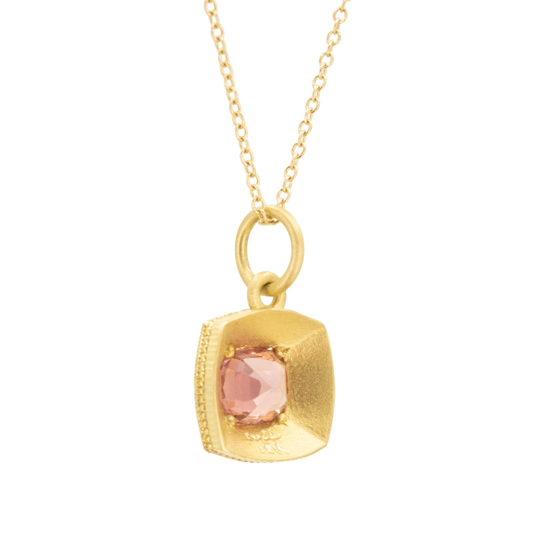 Engraved Willow Spinel Pendant 0.925CT - One of a Kind
