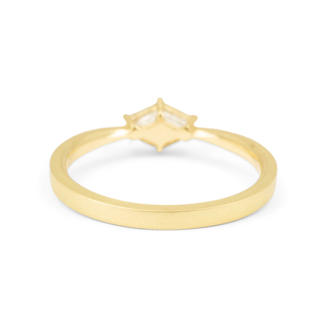 Geometric Step Cut Diamond Horseshoe Ring - One of a Kind