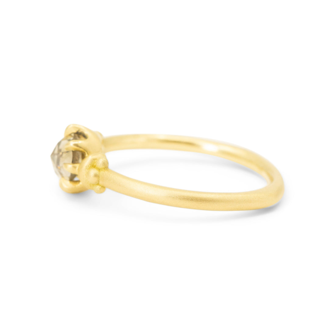 Rose Nouveau Cognac Diamond Ring - One of a Kind