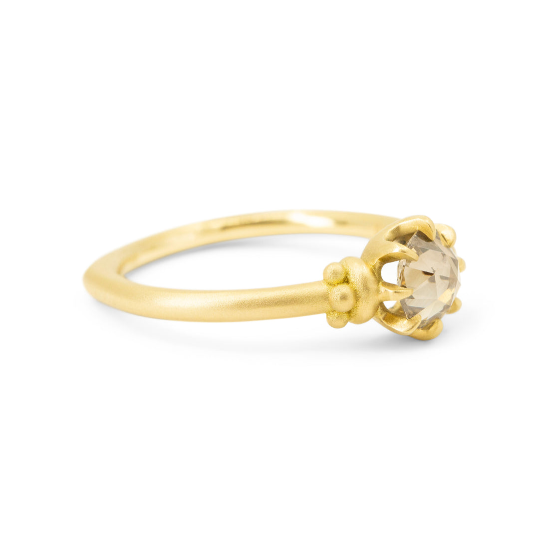 Rose Nouveau Cognac Diamond Ring - One of a Kind