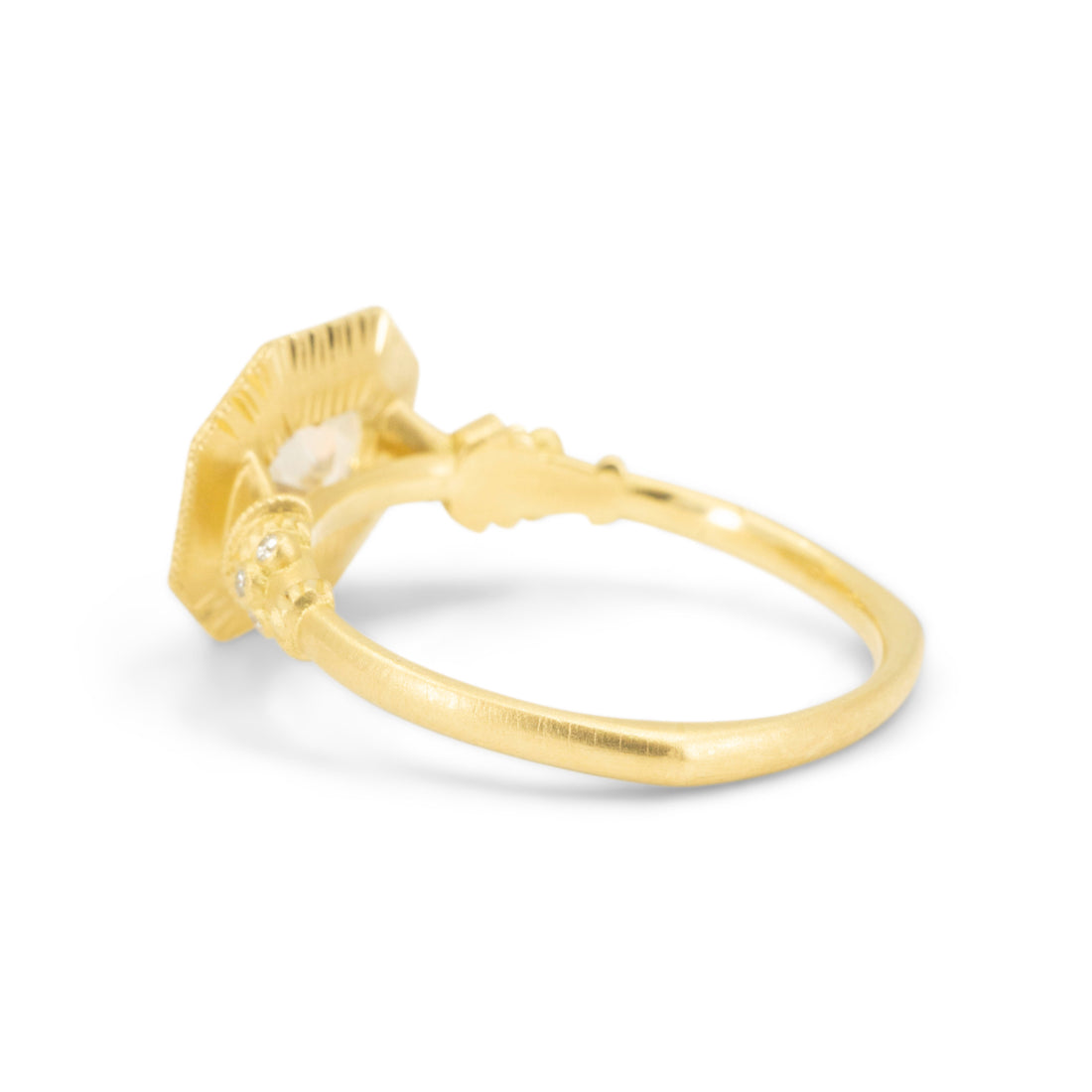 Celestine Pedestal Solitaire - 0.80CT Antique Corner Cut Diamond