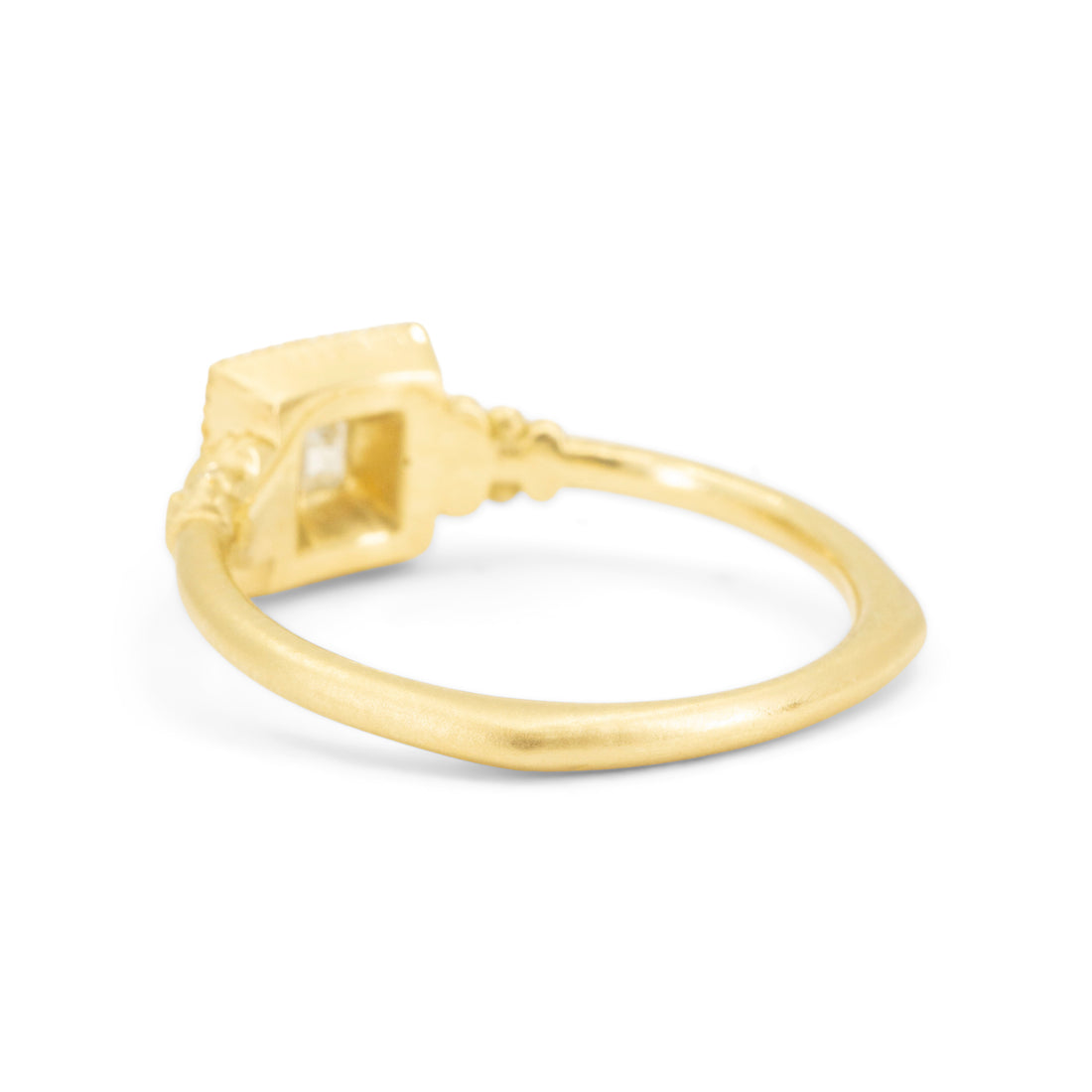 Royal Whipstitch Solitaire - 0.25CT Vintage Carre Cut Diamond