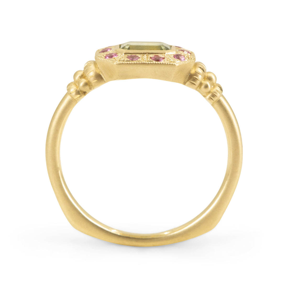 Macaron Chromatique Ring - 0.56CT Sapphire