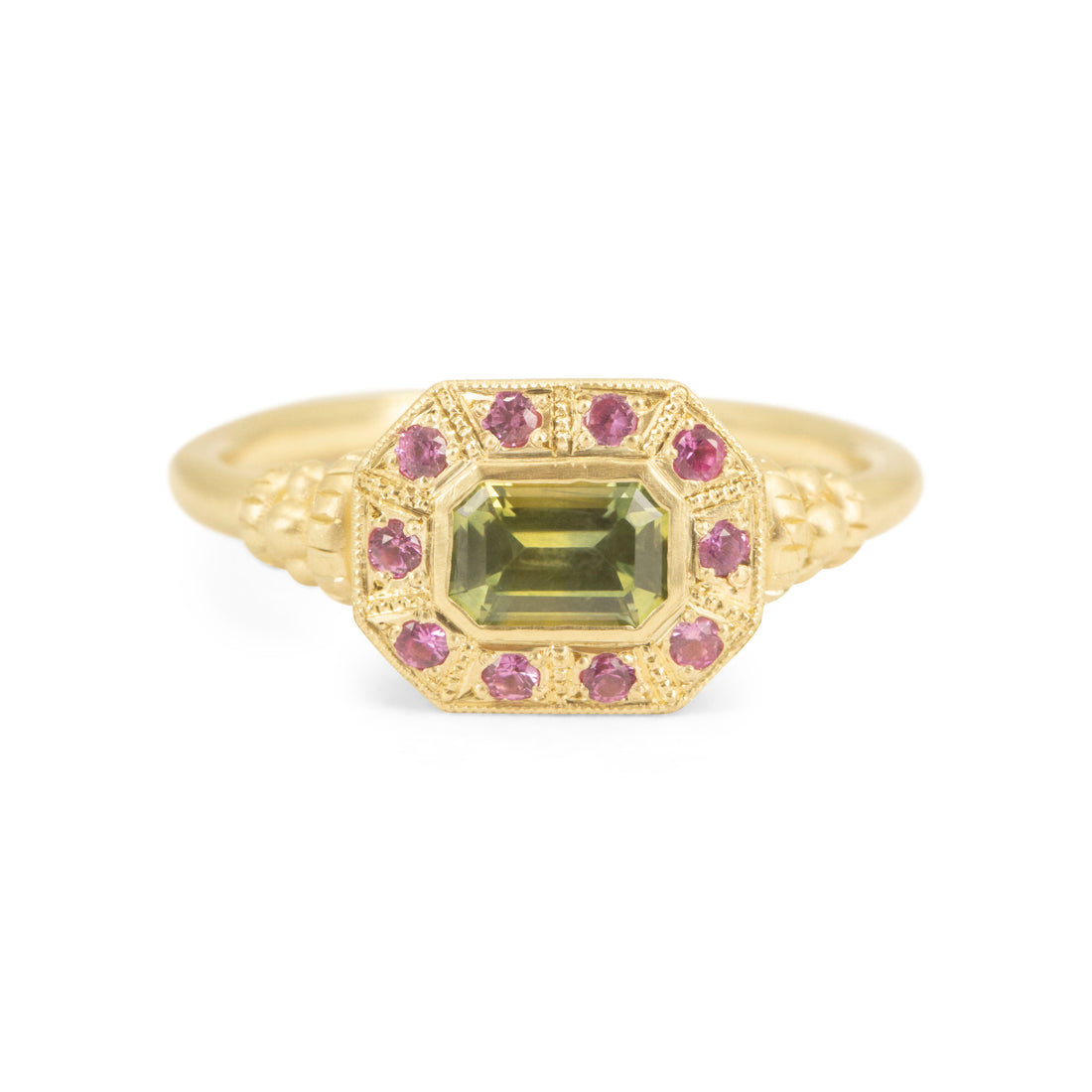 Macaron Chromatique Ring - 0.56CT Sapphire