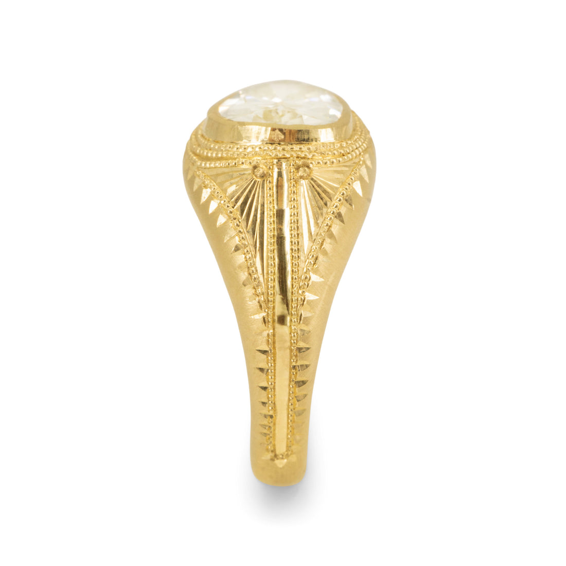 Magna Volta Solitaire- 1.78CT Vintage Pear Diamond