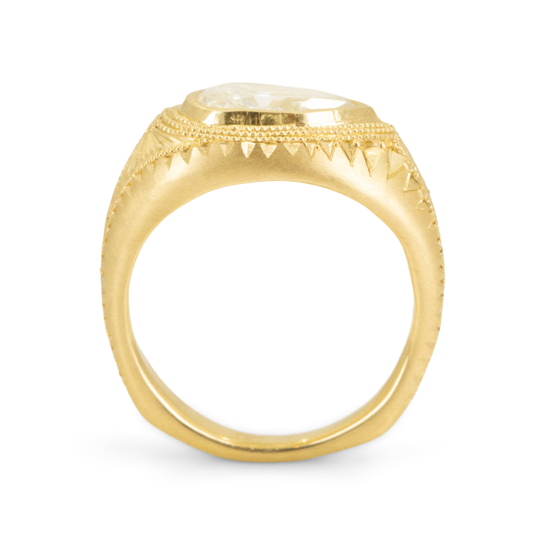 Magna Volta Solitaire- 1.78CT Vintage Pear Diamond