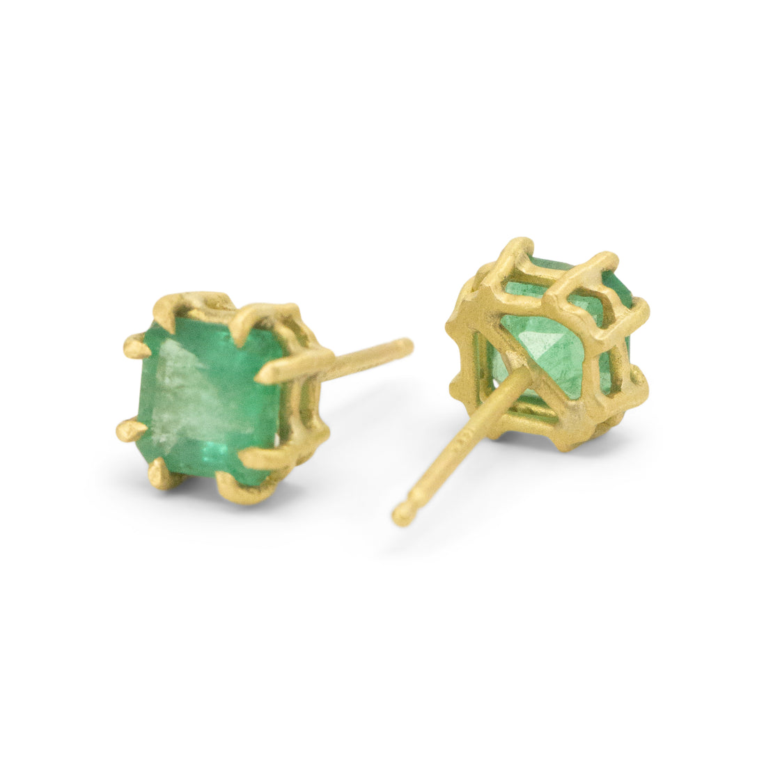 Emerald Amulet Studs