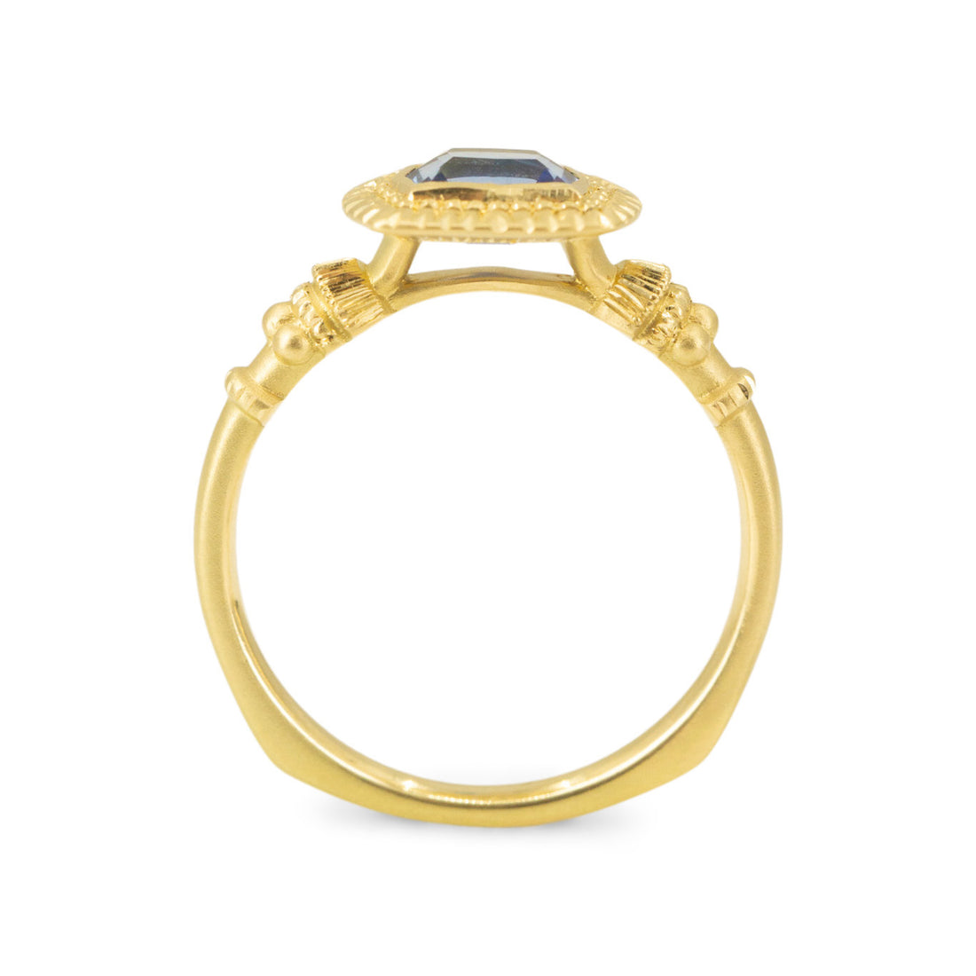 Victoria Pedestal Solitaire - 0.71CT Ceylon Sapphire