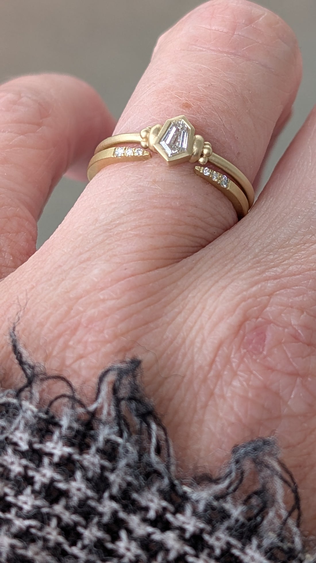 Royal Shield Solitaire - 0.21CT Diamond
