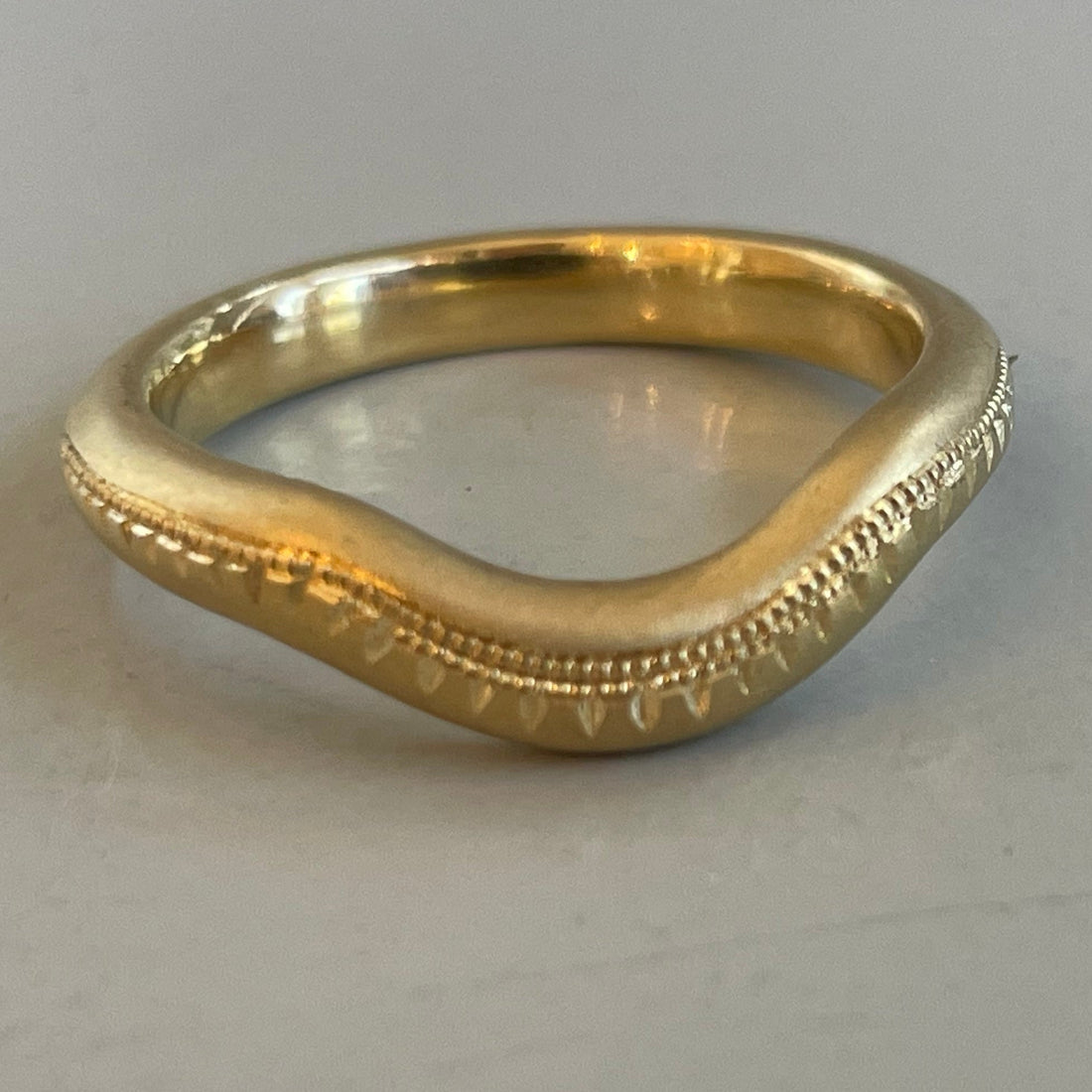 Engraved Arching Band